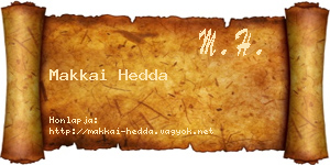 Makkai Hedda névjegykártya